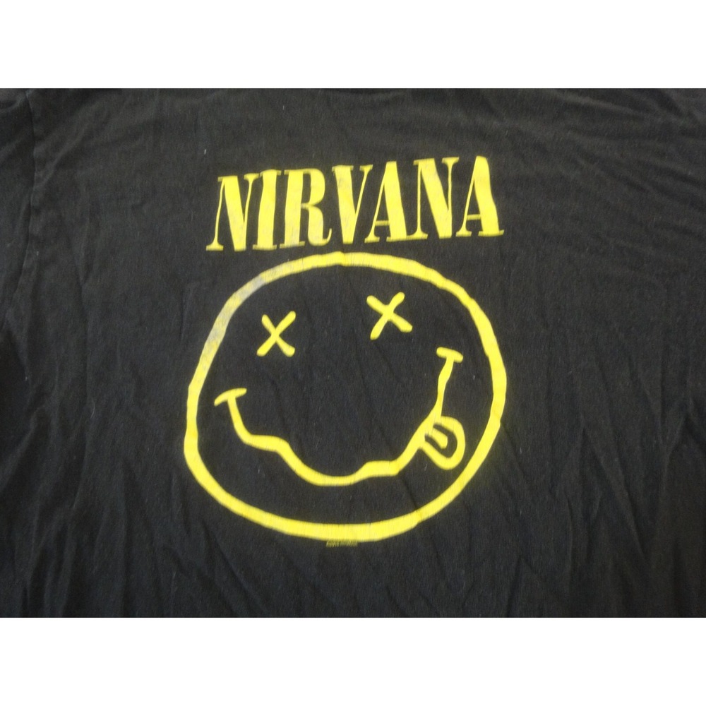 Nirvana‎  adult L? yellow  black t-shirt top